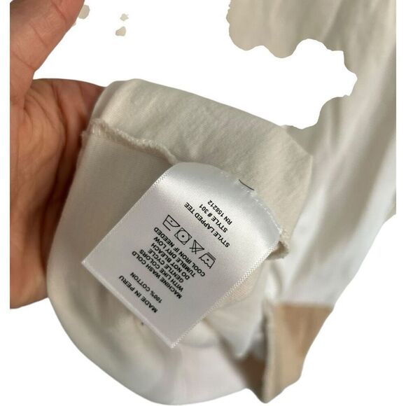 Eckhaus Latta Lapped Seam Cotton Paneled T-Shirt Gold Color block Men's Size XS - Picture 7 of 9